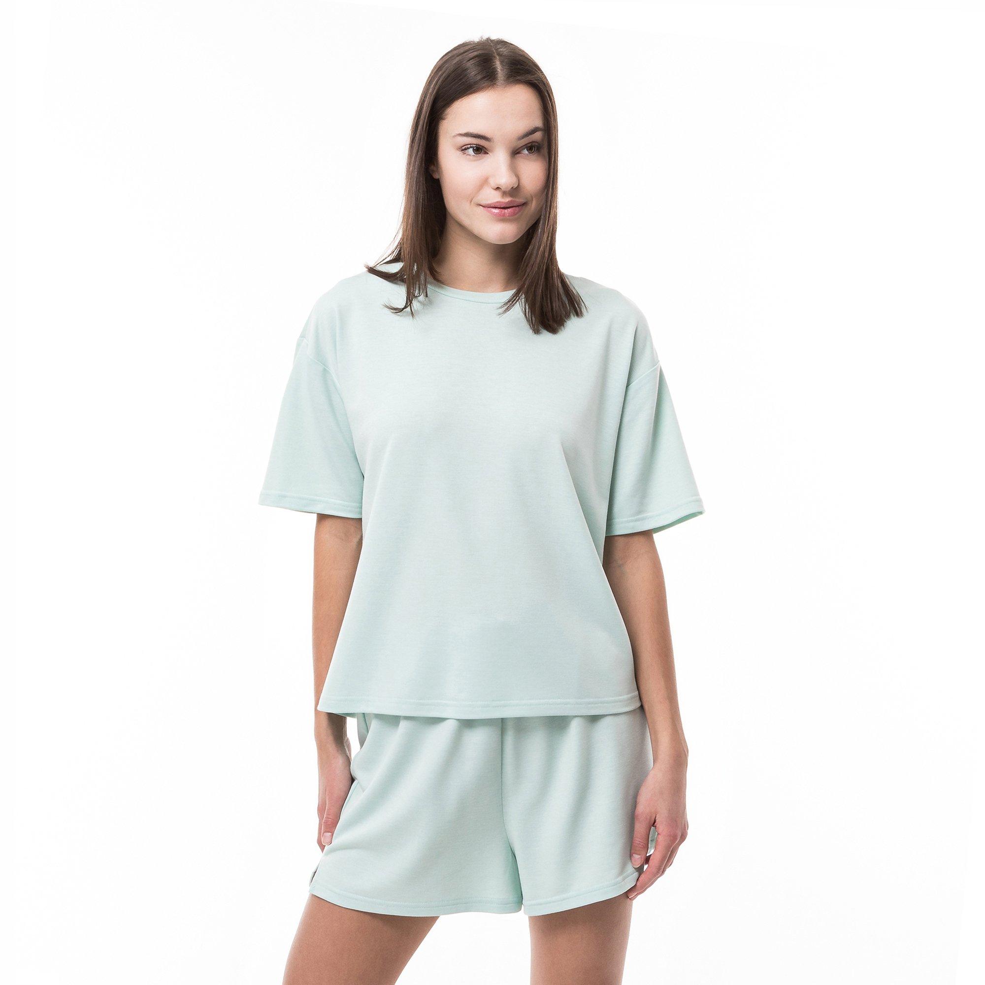 Image of Pyjama Oberteil, Kurzarm Damen Mint XL