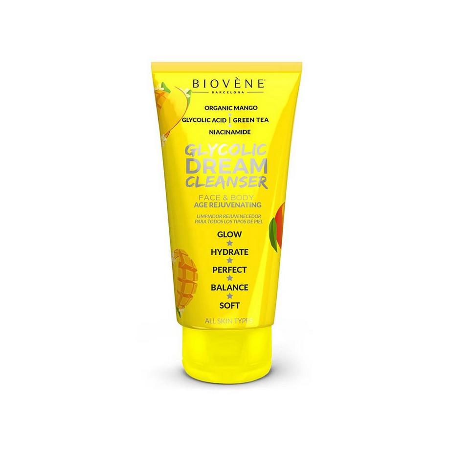 BIOVÈNE DREAM CLEANSER Dream Cleanser Glycolic Acid + Organic Mango Rejuvenating Cleanser for Face & Body 
