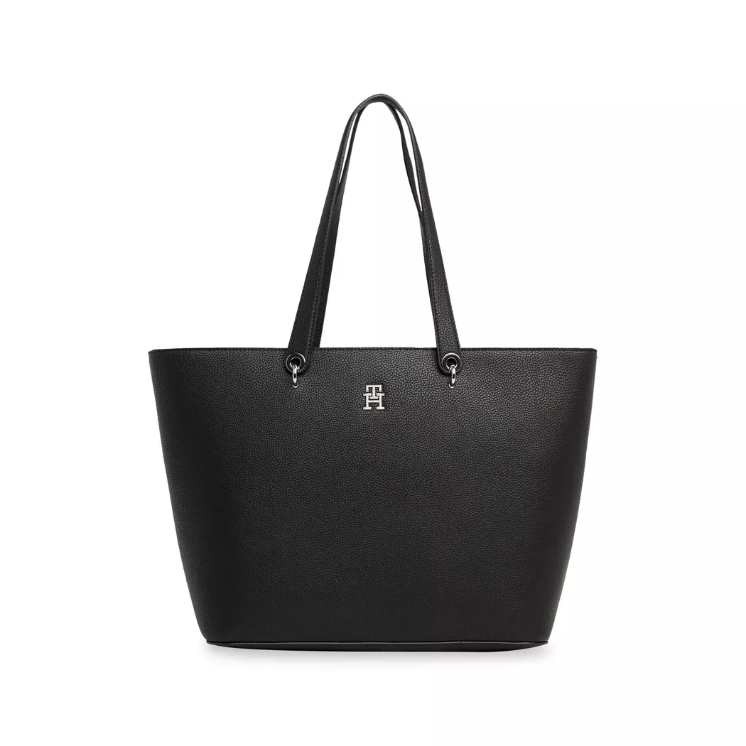 TOMMY HILFIGER Tasche - Shopper TH EMBLEM schwarz