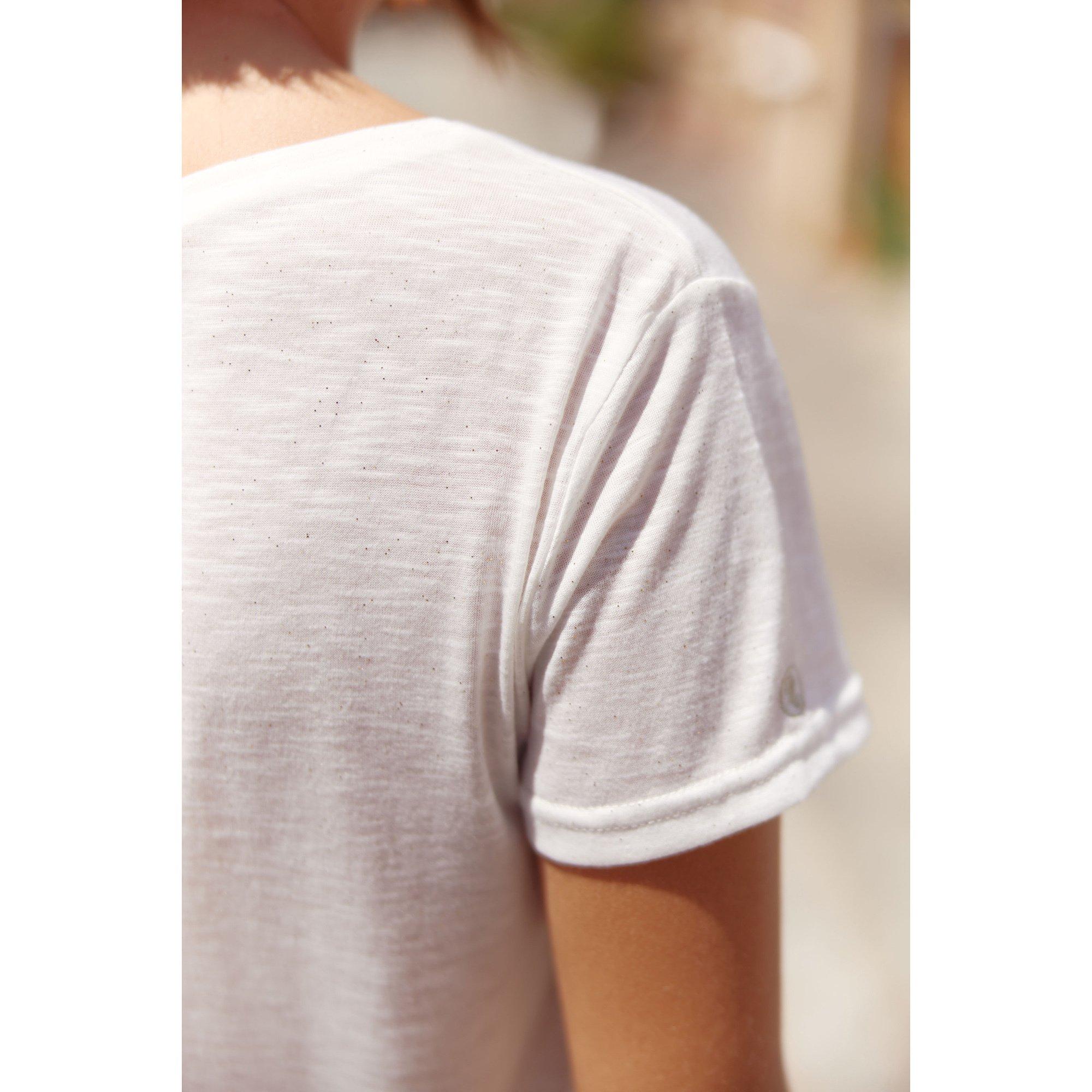 La Petite Etoile Elvie Col V Manches Courtes T-Shirt  