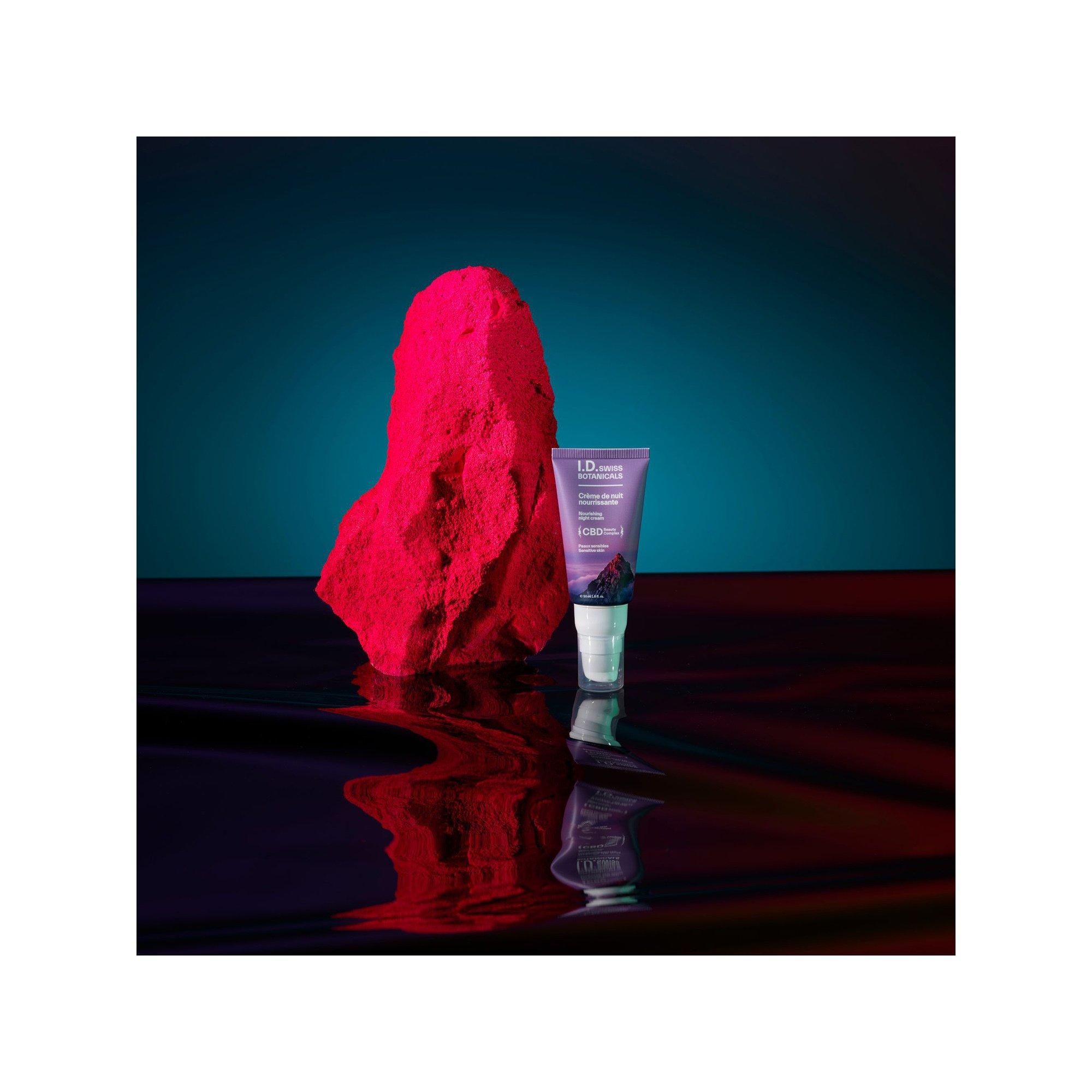 I.D. Swiss Botanicals  Crème De Nuit Nourrissante Riche en Acide Hyaluronique & Beurre de Karité 