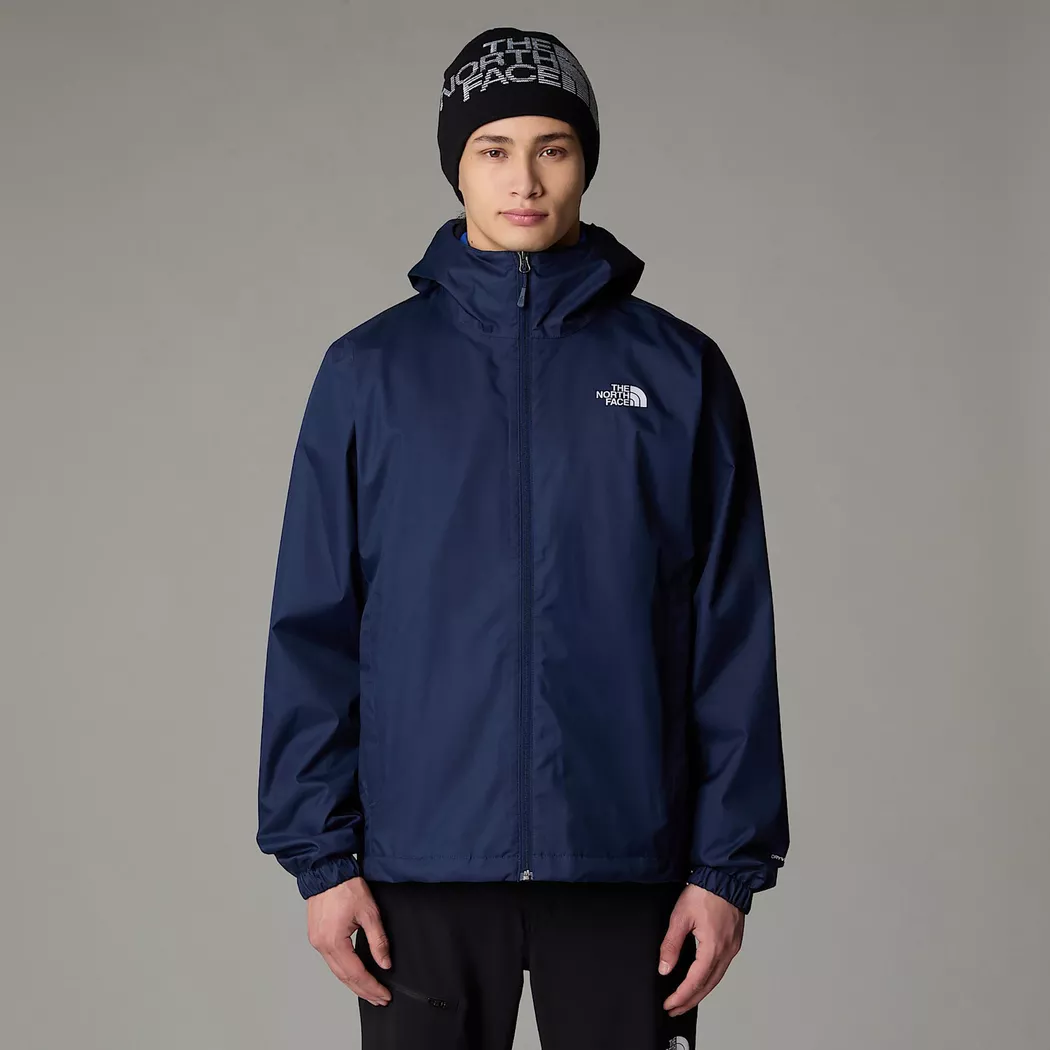 Regenjacke THE NORTH FACE "MEN´S QUEST JACKET", Herren, Gr. S (44/46), blau (marine), Web, Obermaterial: 100% Polyester. Futter: 100% Polyester, hüftlang, hoch geschlossener Ausschnitt, mit innenliegendem Gummizug, Jacken Regenjacke, leichtes, atmungsakti