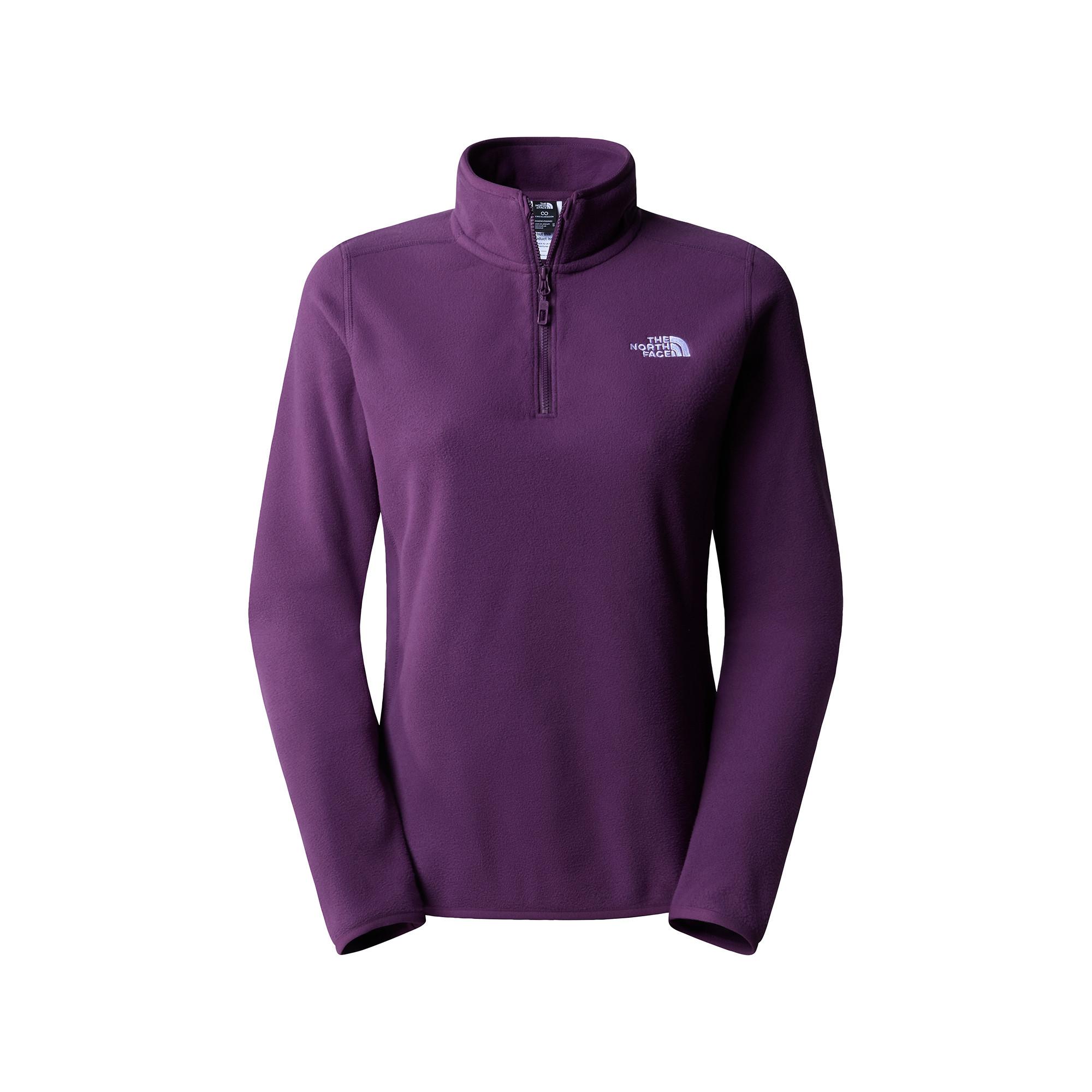Image of Fleecepullover, Half-zip Damen Violett M