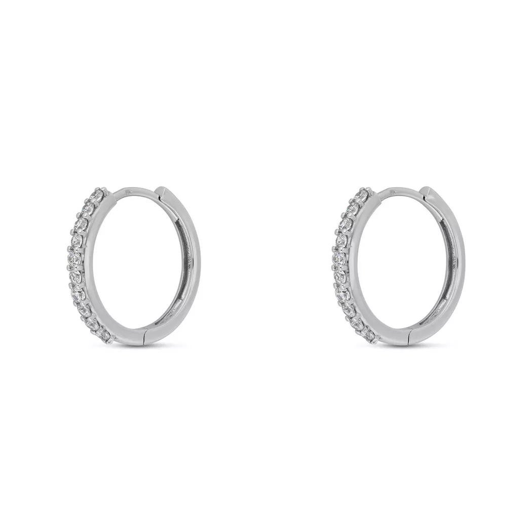L' Atelier Gold 18 Karat by Manor - Ohrringe, One Size, Weissgold 8