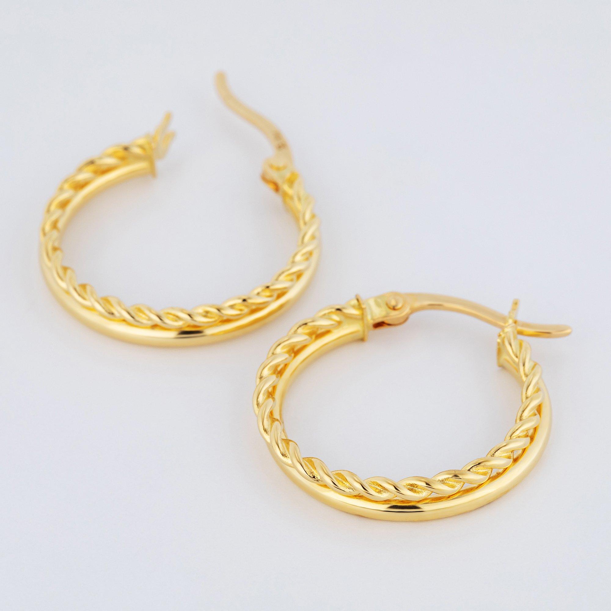 L' Atelier Gold 18 Karat by Manor  Boucles d'oreilles 