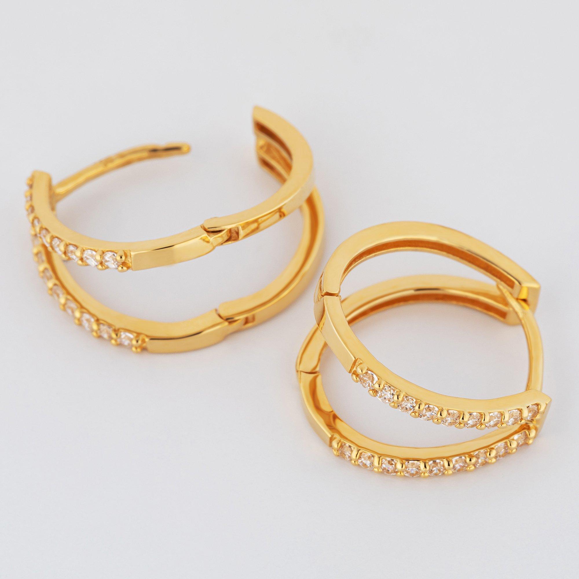 L' Atelier Gold 18 Karat by Manor  Boucles d'oreilles 