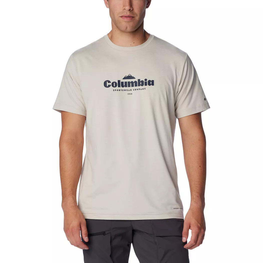 Columbia - T-Shirt, für Herren, Beige Größe S