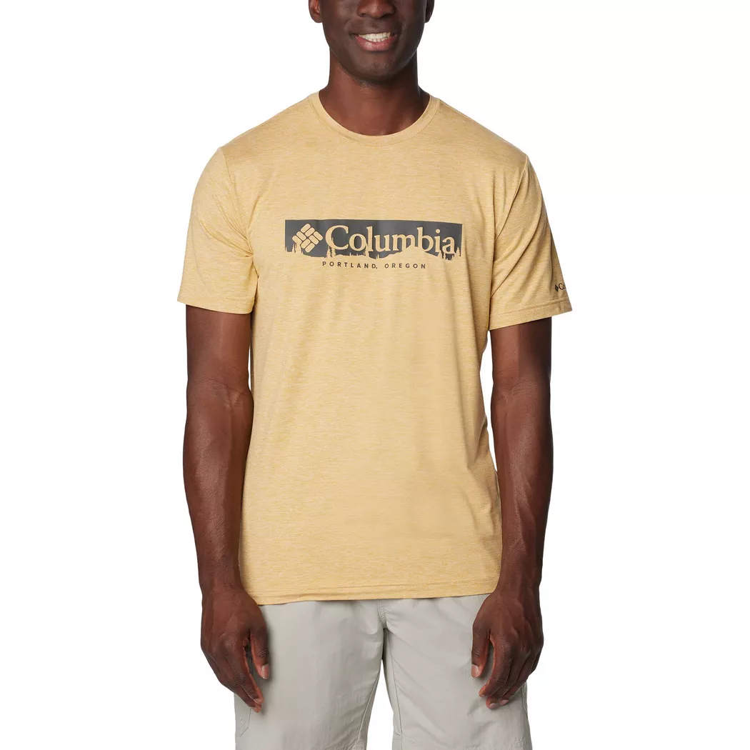 Columbia - T-Shirt, für Herren, Beige, Größe M