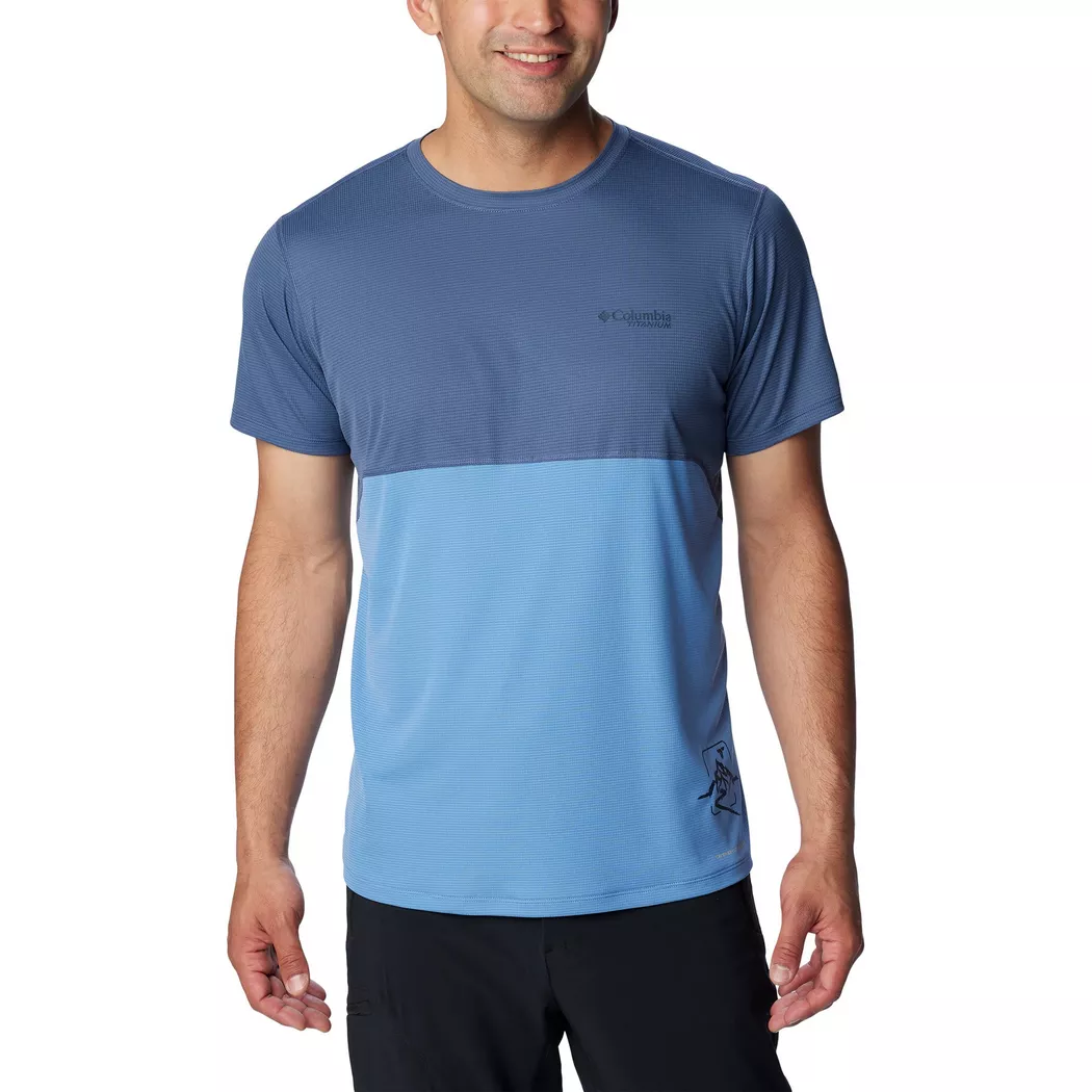 Columbia - T-Shirt, für Herren, Blau, Größe L