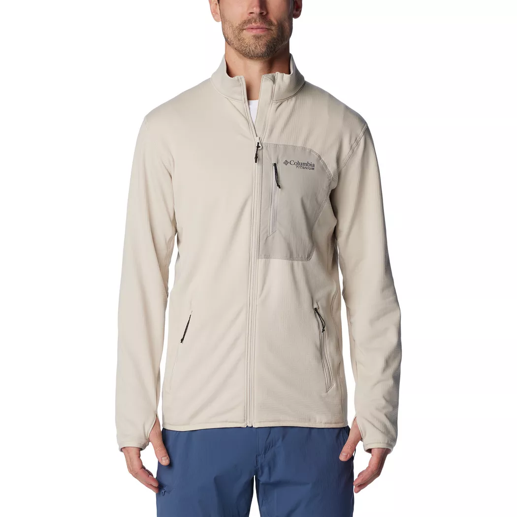 Columbia - Fleecejacke ohne Kapuze, für Herren, Beige, Größe XXL