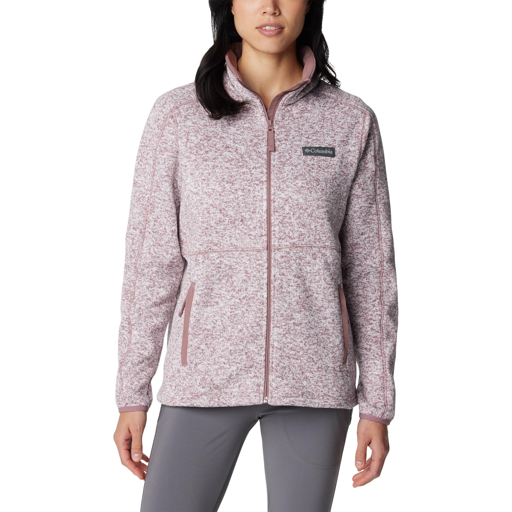 Image of Fleecejacke Ohne Kapuze Damen Flieder XL