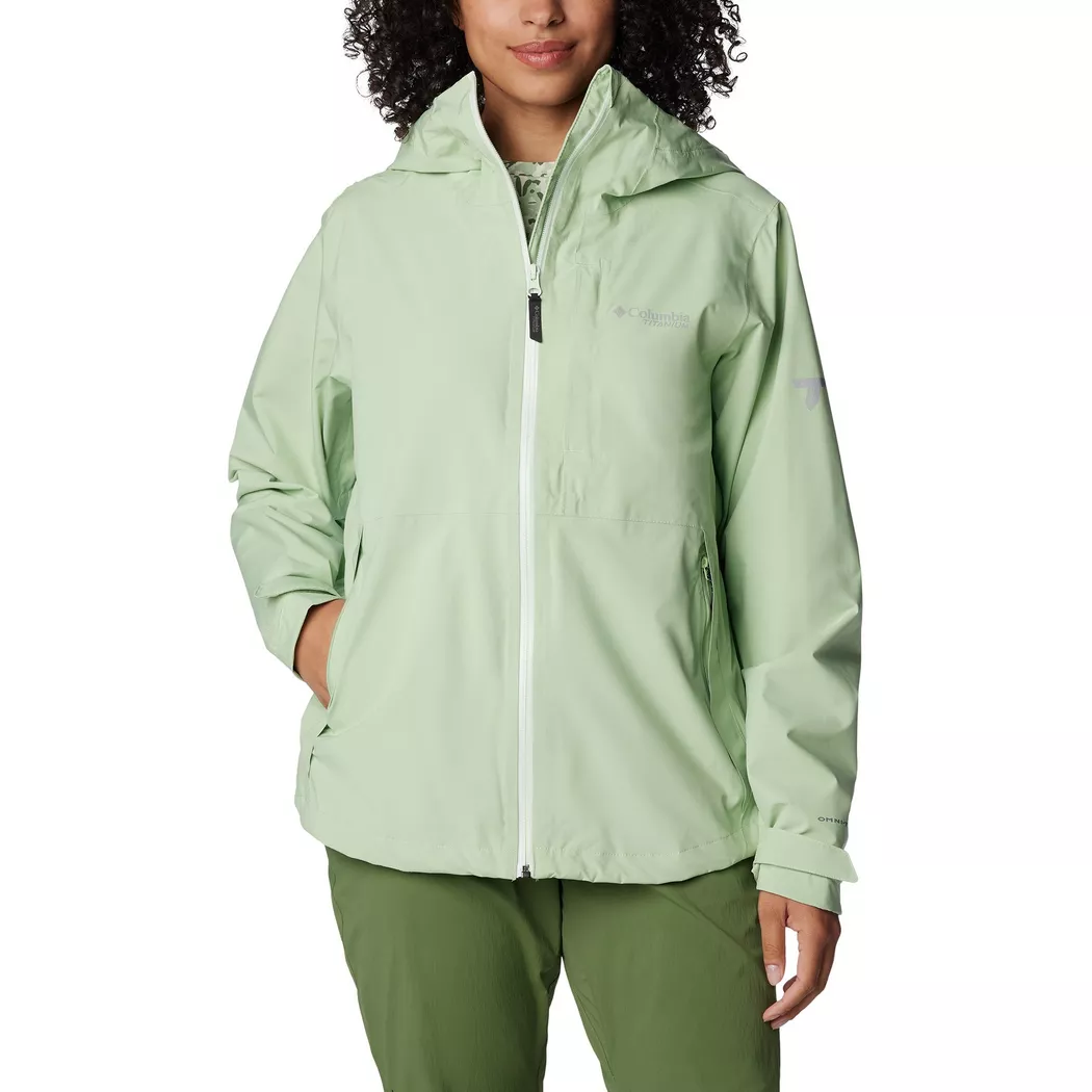 Columbia - Trekkingjacke mit Kapuze, für Damen, Hellgrün, Größe XS