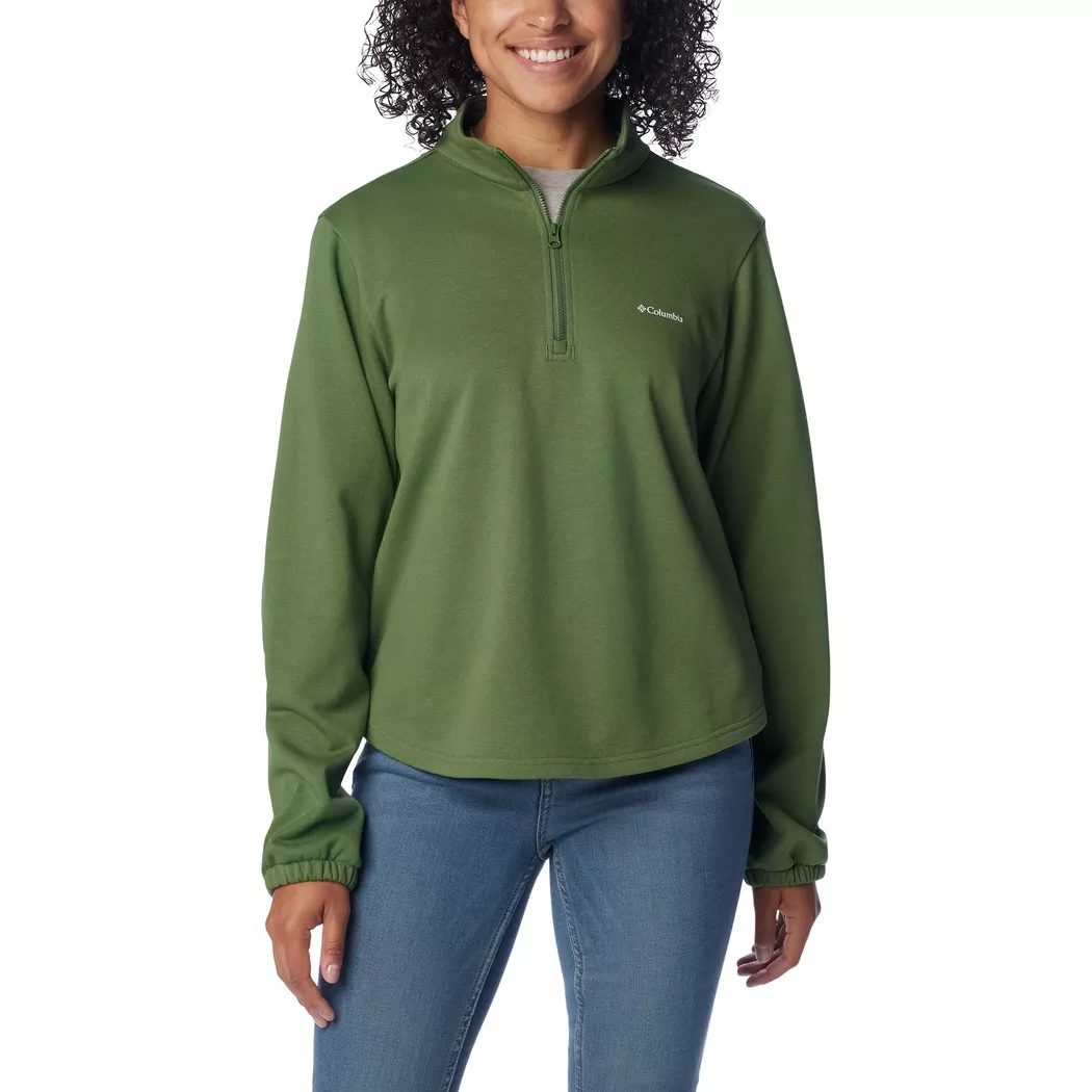 Columbia - Fleece Pullover, Half-Zip, für Damen, Olivegrün, Größe XL