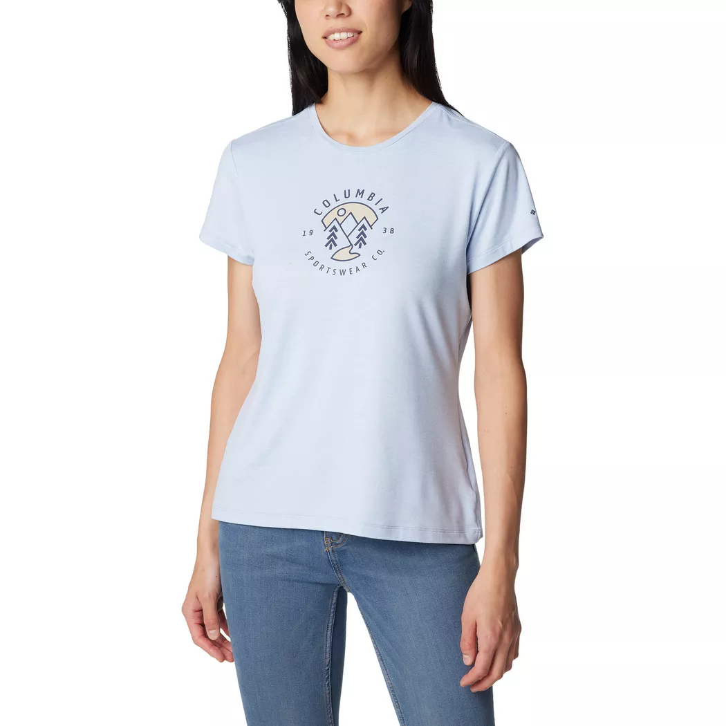 Columbia - T-Shirt, Sloan Ridge Graphic SS Tee, M, Hellblau