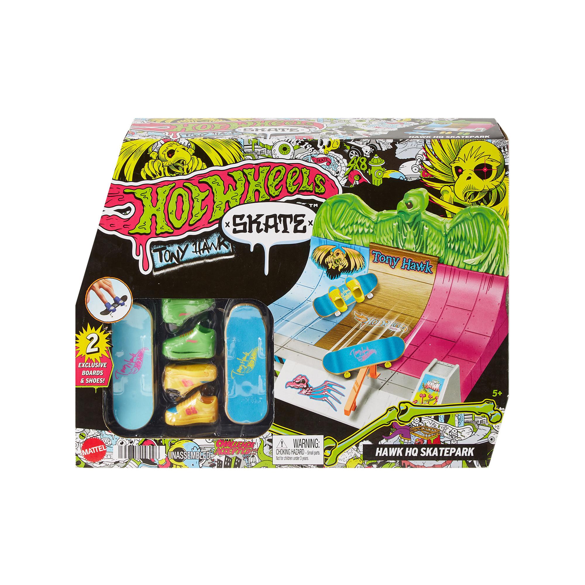 Hot Wheels Skate Neon Bones Hawk HQ Skatepark (WMT)