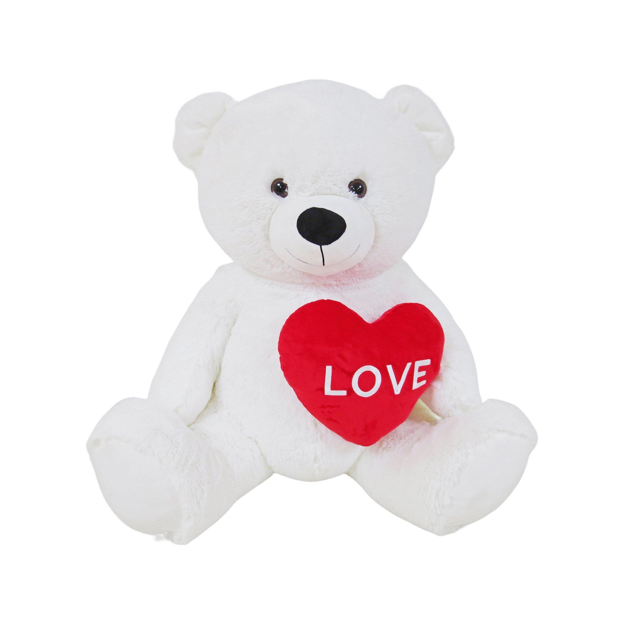 Image of Bär mit Herz Weiss