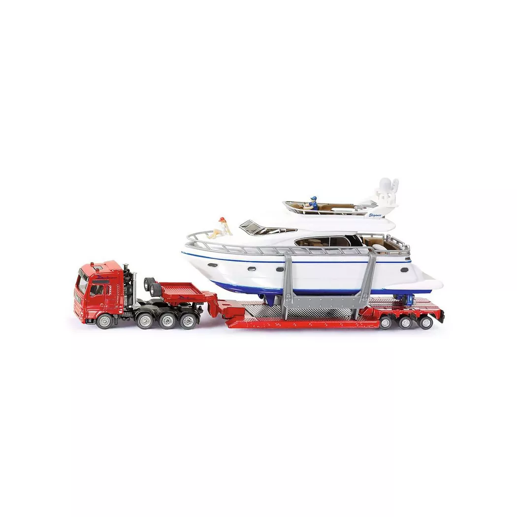 Siku - Schwertransport mit Yacht, Multicolor