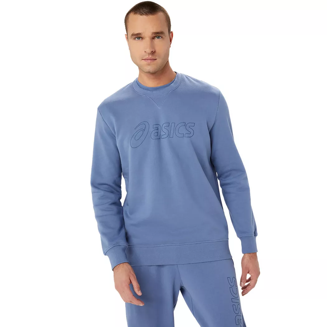 Asics - Pullover, XL, Blau Denim