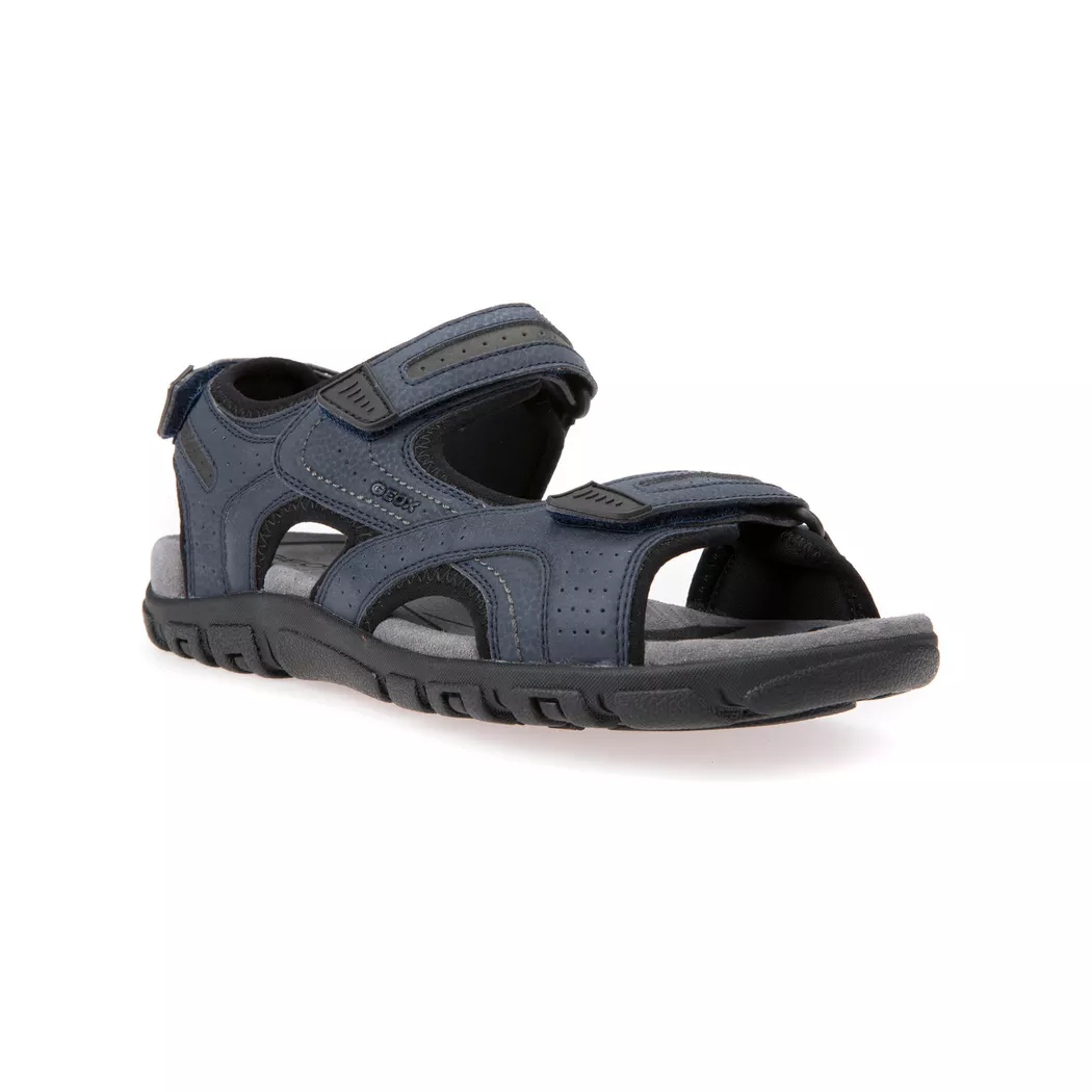 Sandales plates Geox UOMO SANDAL STRADA Bleu 40,41,42,43,44,45 hommes