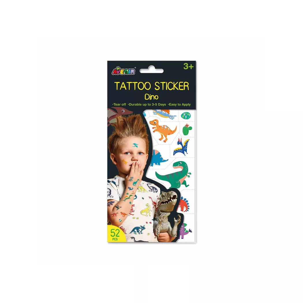 Avenir Tattoos Sticker Dino Multicolor