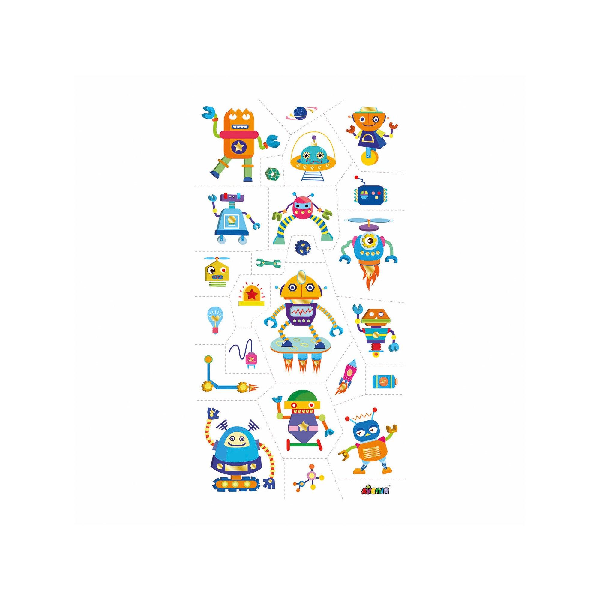 Avenir  Tatouages sticker Robot 