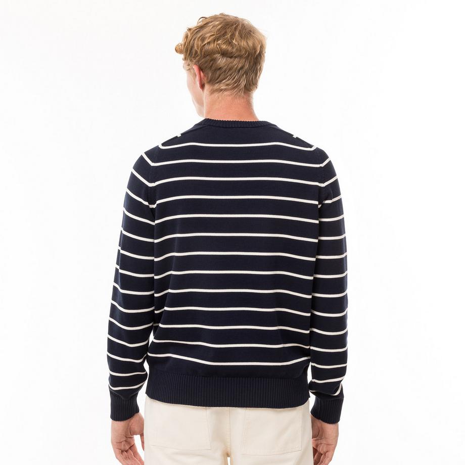 LACOSTE Gestreifter Rundhals Pullover  