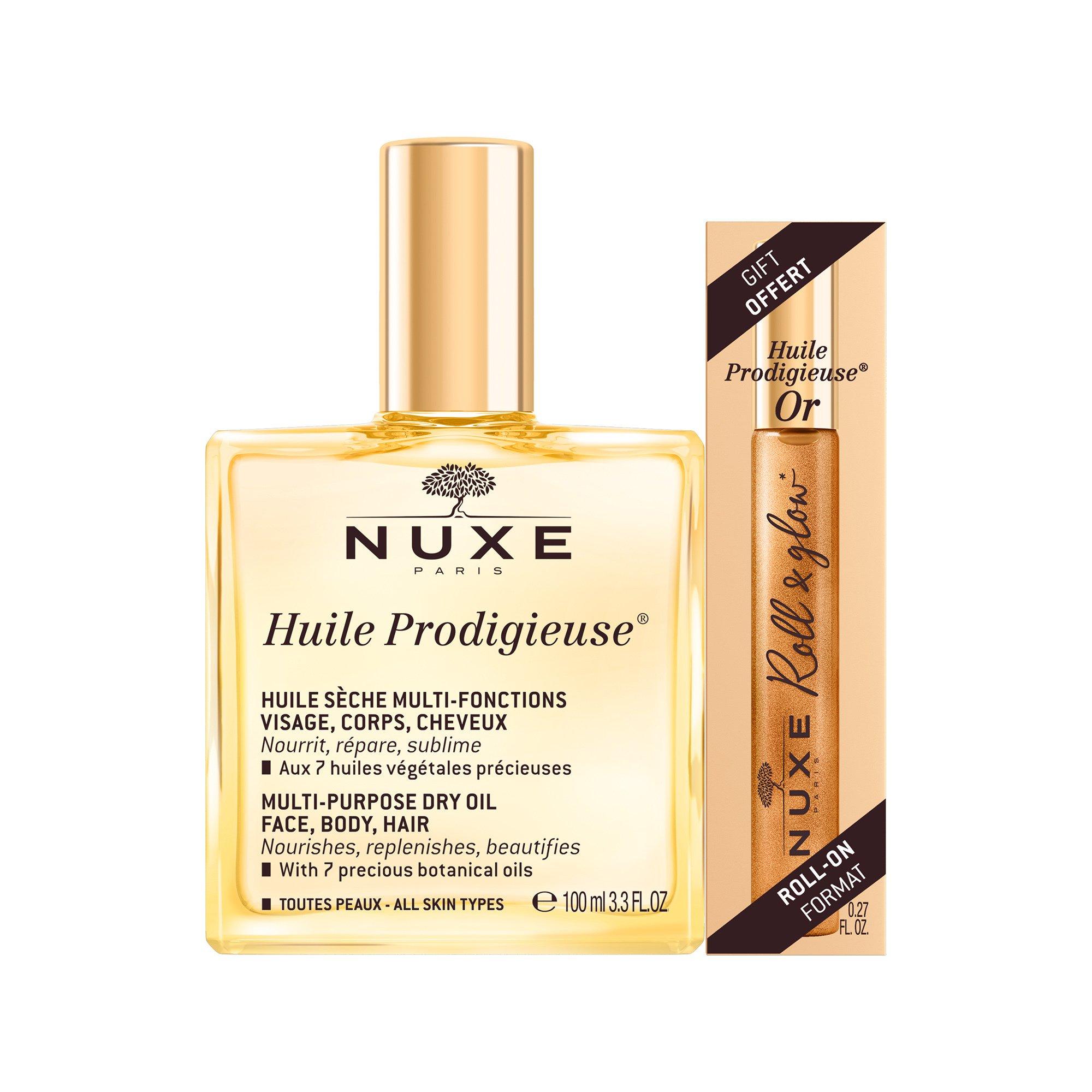 Image of Limitierte Ausgabe Huile Prodigieuse® + Roll-on Huile Prodigieuse® Or Unisex Set