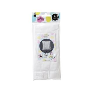 I am Creative Tissu en coton Sac avec poignée longue 