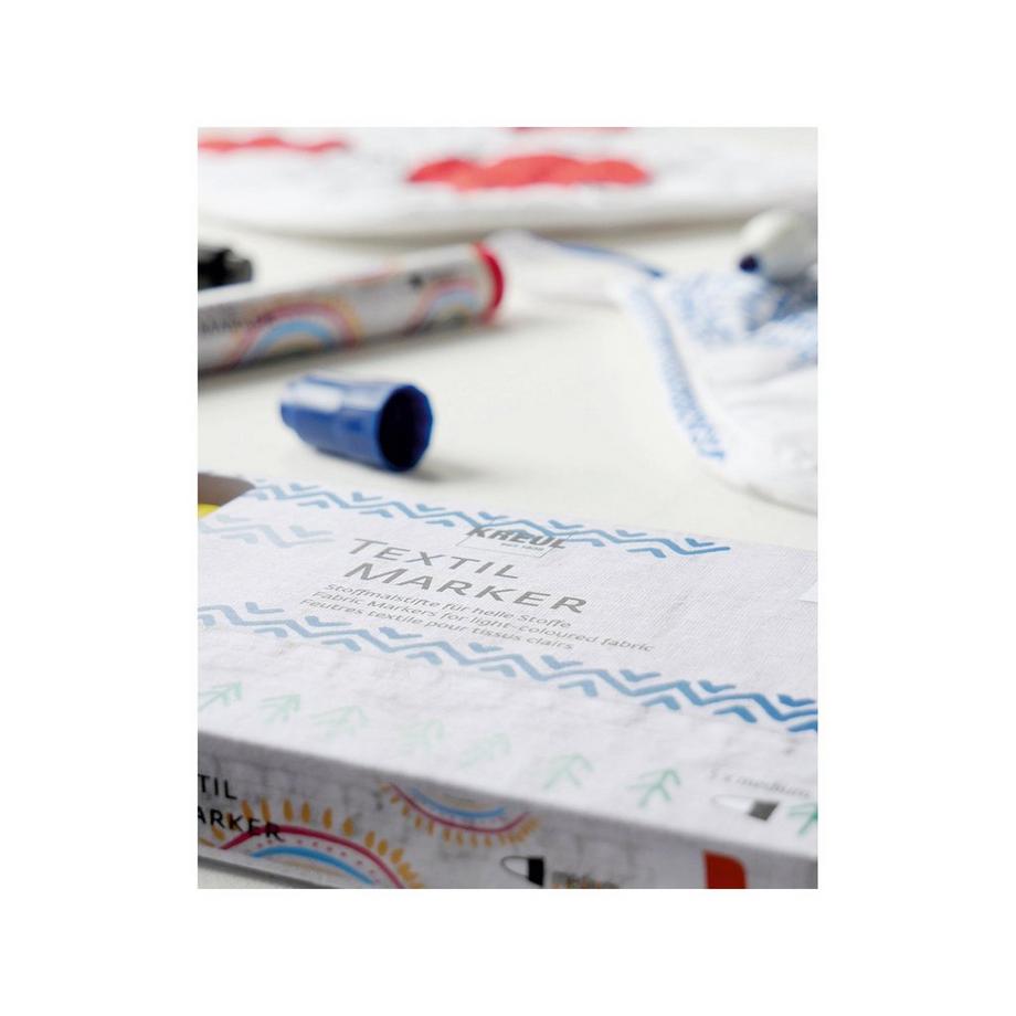 C. Kreul Colori per tessuti Marcatore tessile medio, Set di 5 