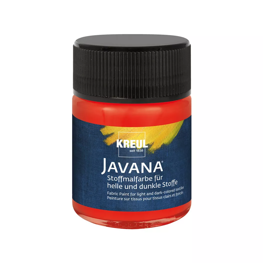 KREUL Javana Stoffmalfarbe, 50 ml - Rot