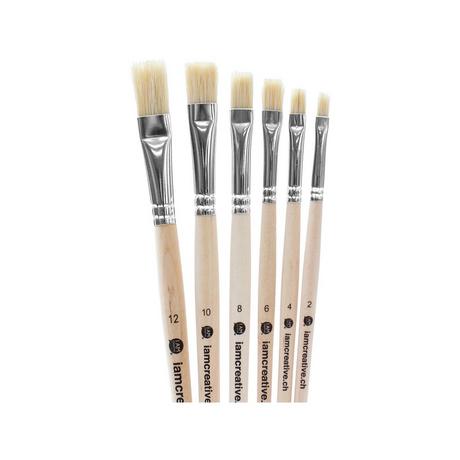 I am Creative Pinsel-Set Borsten, flach, 6 Stk. 