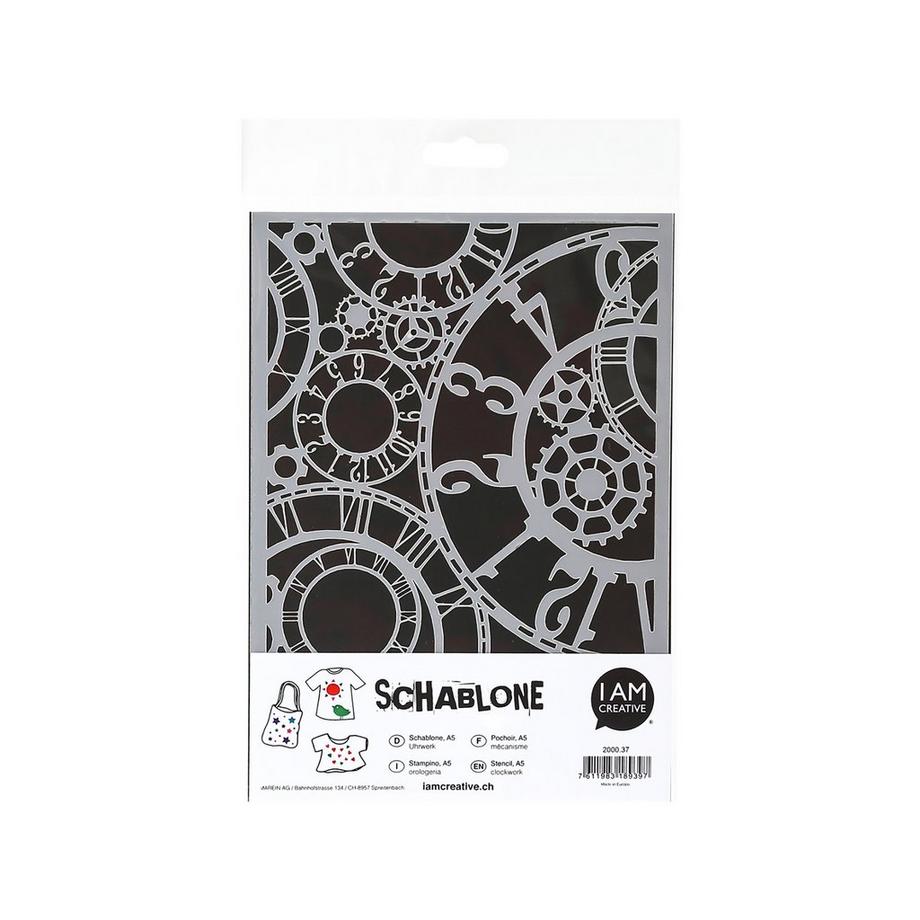 I am Creative Modello DIN A5, orologeria 