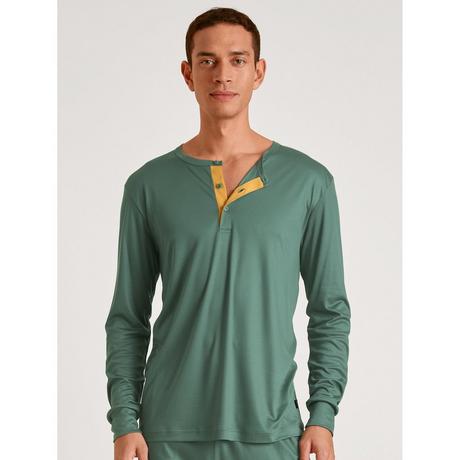 CALIDA Langarm Henley T-Shirt  