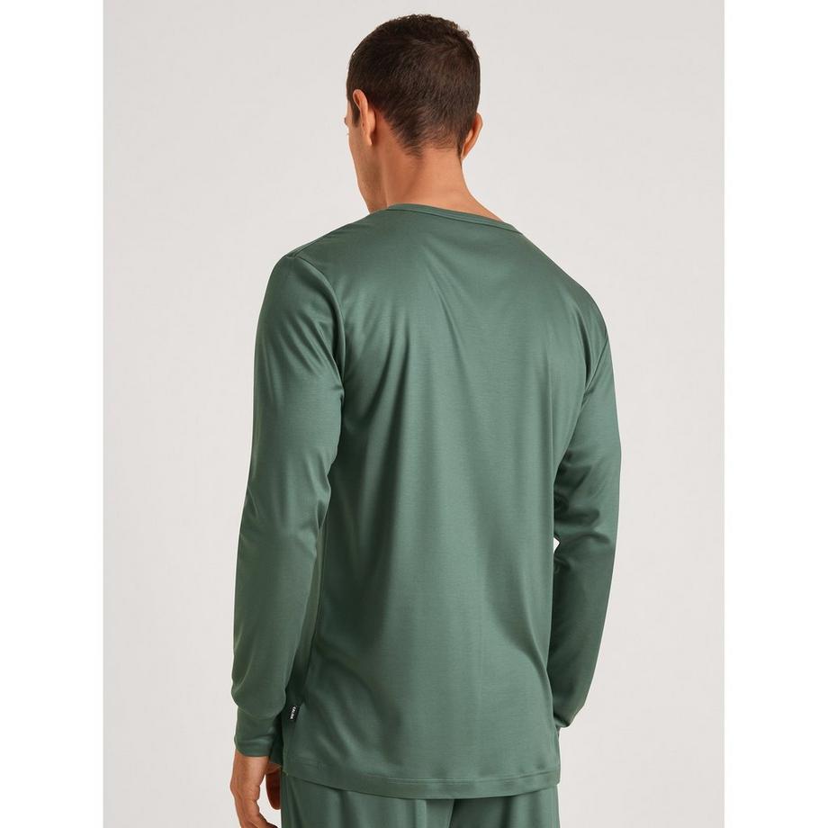 CALIDA T-Shirt Henley Maniche Lunghe  