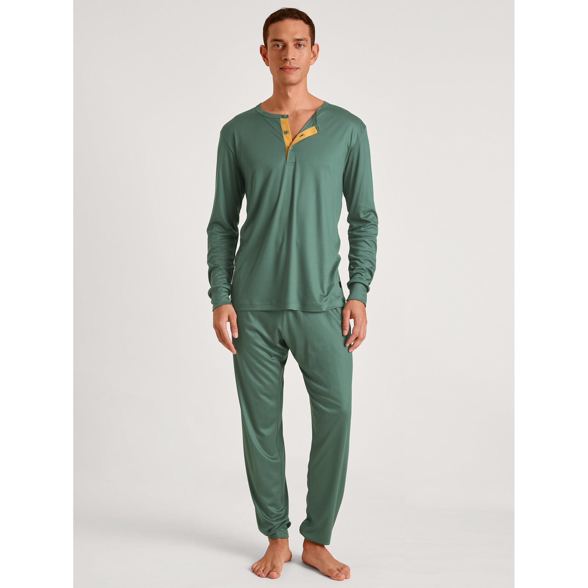 CALIDA T-Shirt Henley Maniche Lunghe  