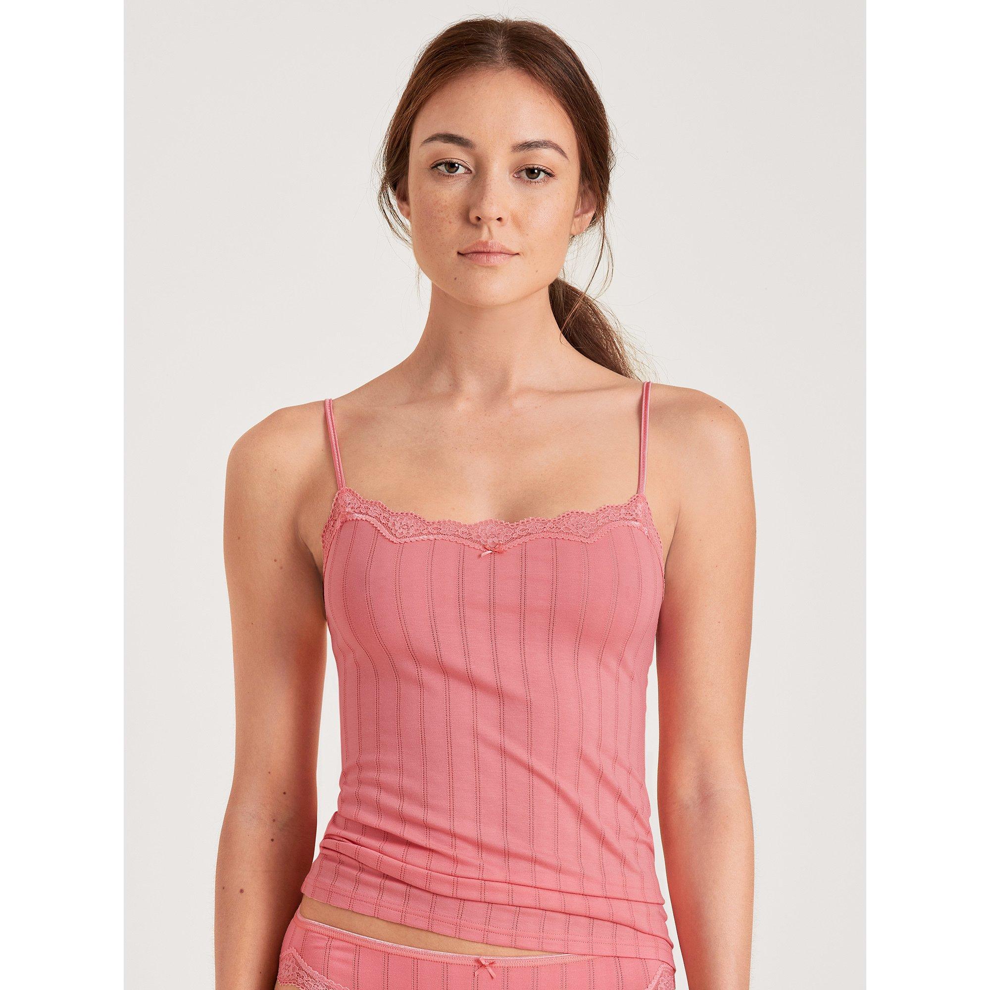 Image of Top Mit Spaghettiträgern Damen Erdbeere L