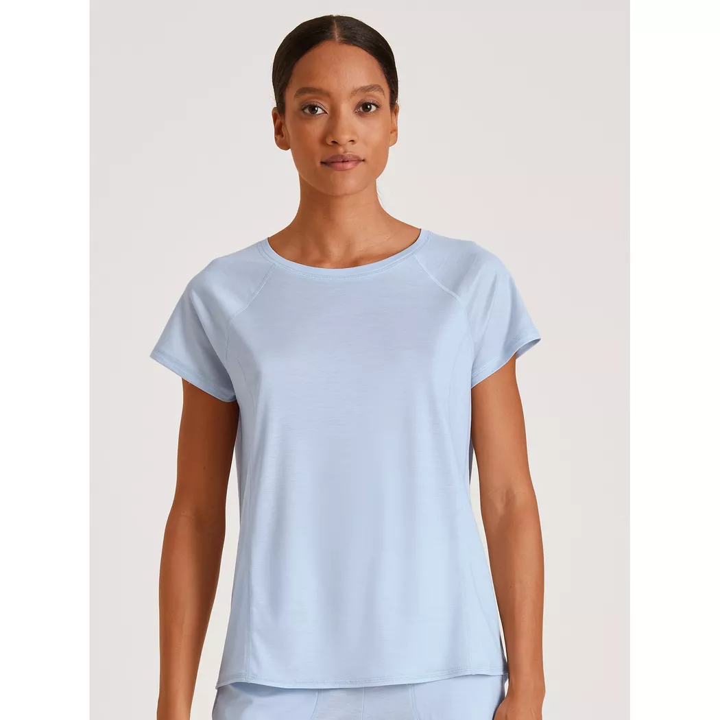 Calida - Shirt, kurzarm, für Damen, Blau, Größe M
