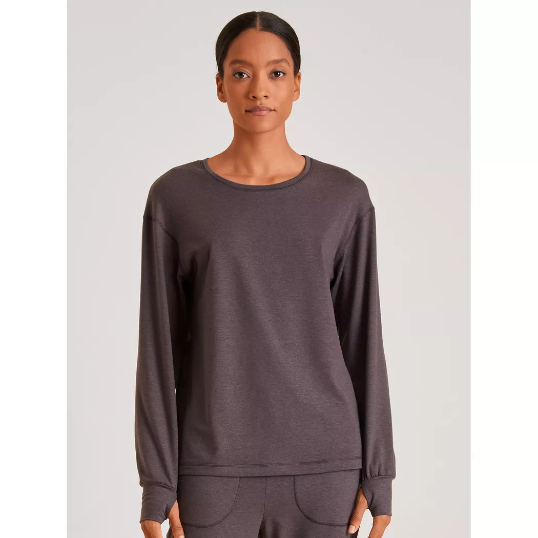 Calida - Shirt, langarm, für Damen, Taupe Größe S
