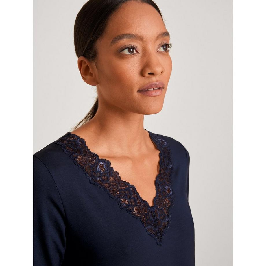 CALIDA Elegant Dreams Camicia da Notte Maniche Lunghe  