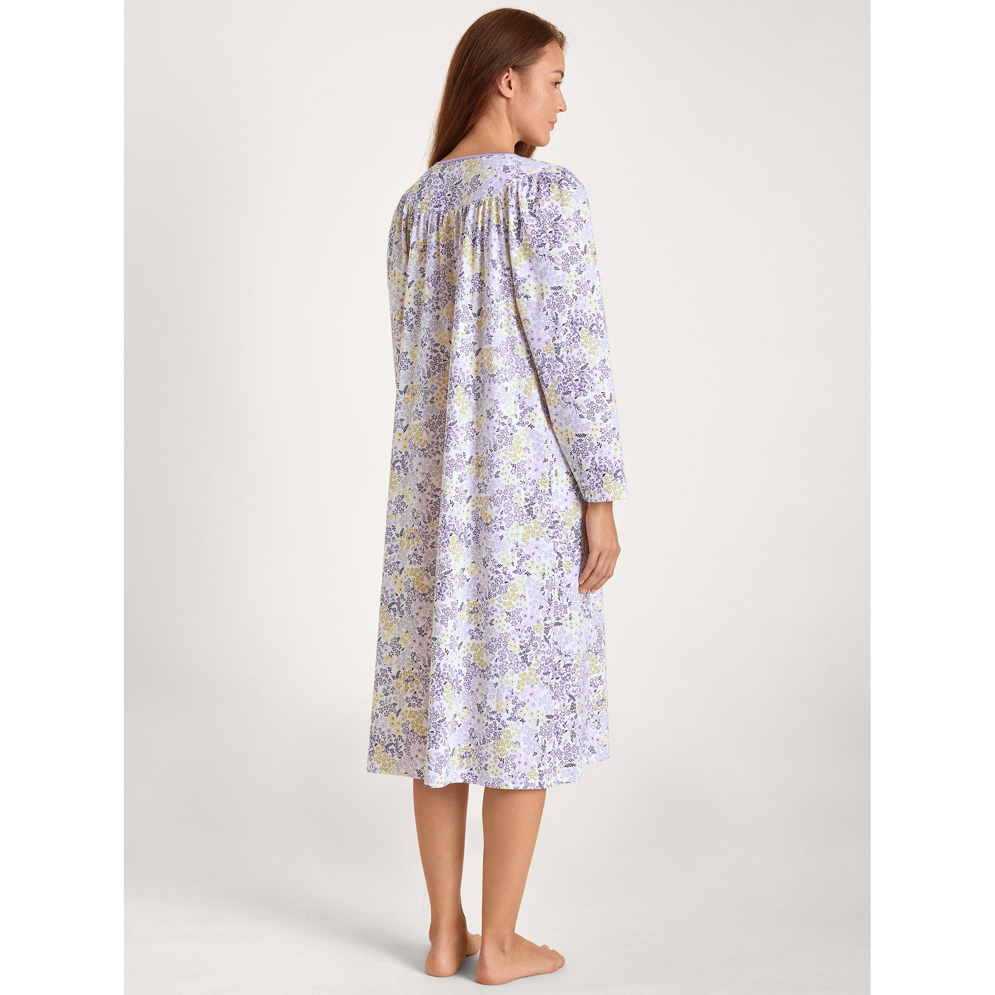 CALIDA Soft Cotton Camicia da Notte Maniche Lunghe  