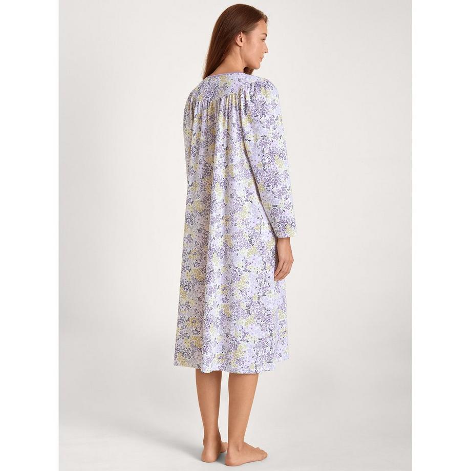 CALIDA Soft Cotton Camicia da Notte Maniche Lunghe  