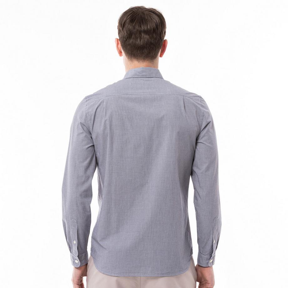 LACOSTE Camicia a Quadri Maniche Lunghe Colletto Button Down  