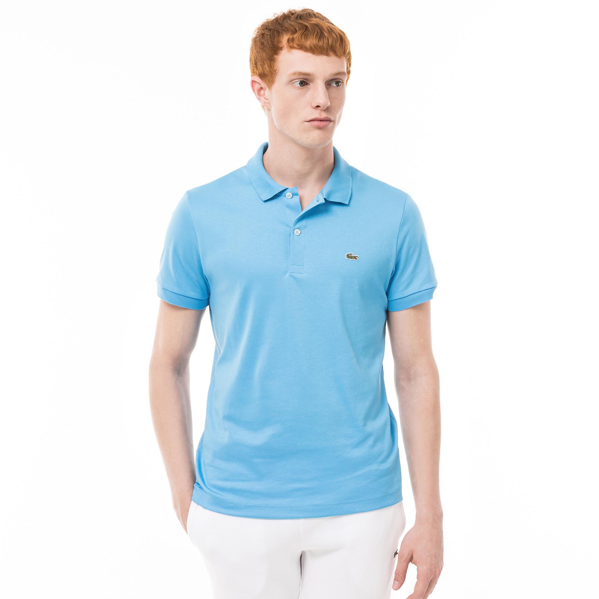 Image of Poloshirt, Modern Fit, Kurzarm Herren Hellblau T3