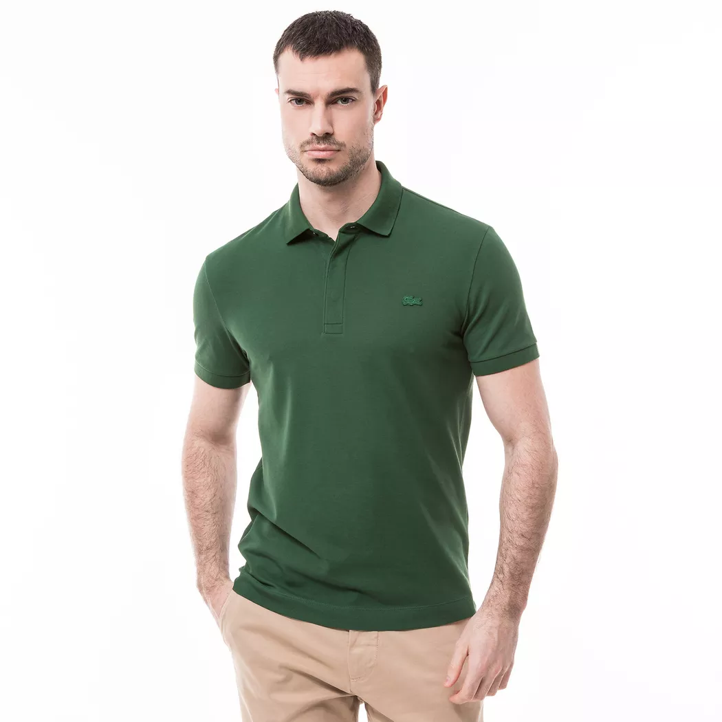 LACOSTE Poloshirt  dunkelgrün   S herren