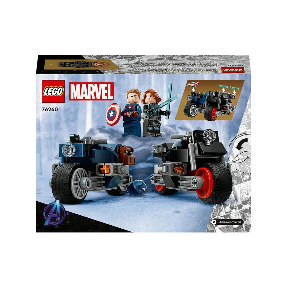 LEGO®  76260 Motociclette di Black Widow e Captain America 