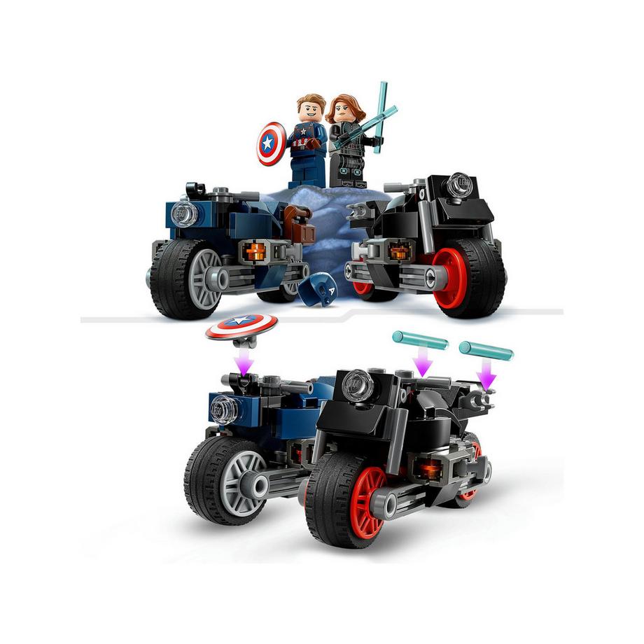 LEGO®  76260 Motociclette di Black Widow e Captain America 