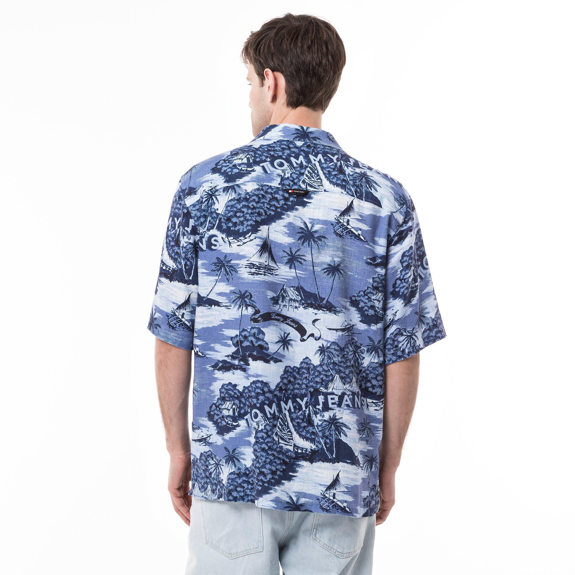 TOMMY JEANS Hawaiian Camp Kurzarmhemd  