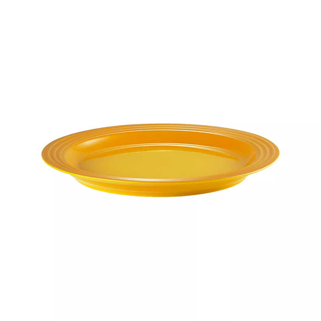 Le Creuset Flat Dinner Plate Yellow 27cm