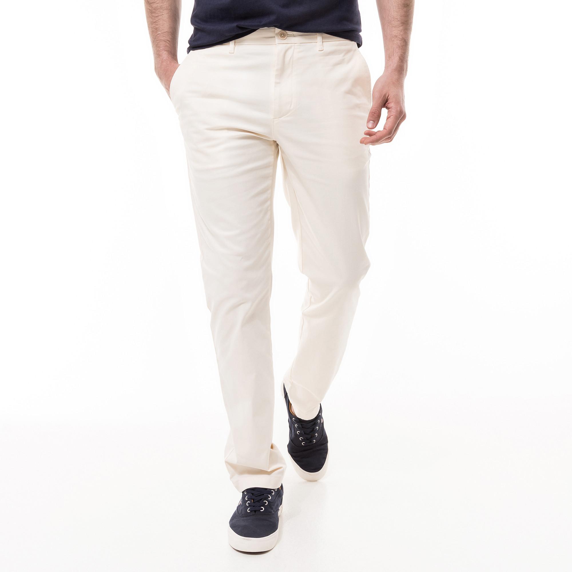 Image of Chinohose Herren Offwhite L32/W31