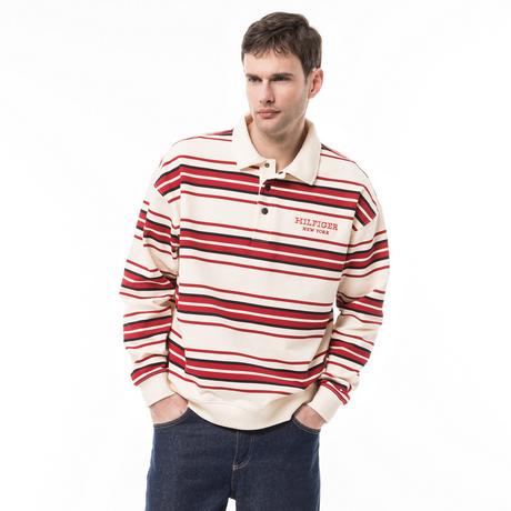 TOMMY HILFIGER MONOTYPE STRIPE RUGBY Polo, maniche lunghe 